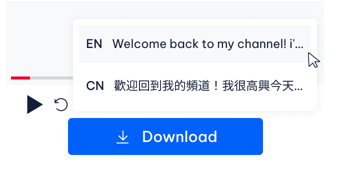 Subtitle download