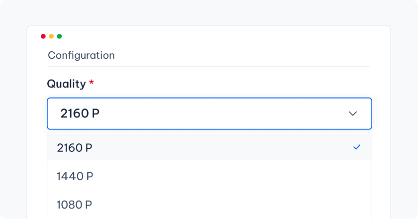 2. Structured parameter configuration